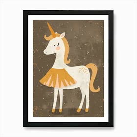 Fashion Unicorn Muted Pastels 1 Art Print