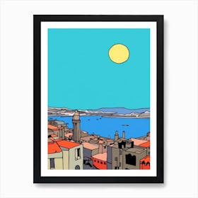 Minimal Design Style Of Barcelona Spain 2 Art Print