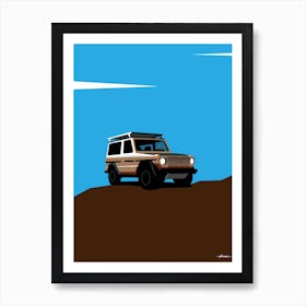 1987 Mercedes G Wagon - Desert Brown retro Art Print