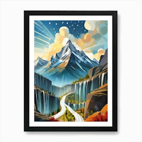 Mountain Road Art Print