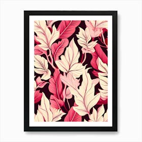 Seamless Floral Pattern 47 Art Print