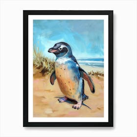 Adlie Penguin Phillip Island The Penguin Parade Oil Painting 4 Art Print