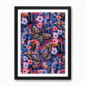 Butterfly Garden Art Print