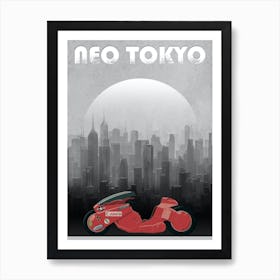 Akira Neo Tokyo Art Print