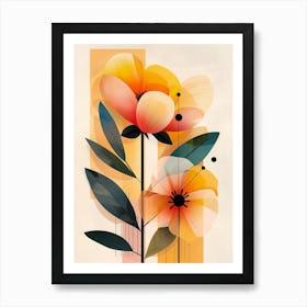 Abstract Floral Painting 1 Art Print