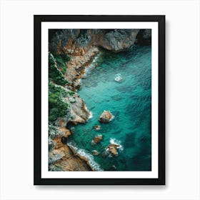 Aerial View Of The Sea Art Print