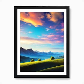 Landscape Painting, Landscape Painting, Landscape Painting 5 Art Print