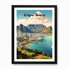 Cape Town South Africa 4 Travel Poster 3 4 Resize Art Print