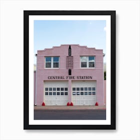 Marfa Texas Fire Station Art Print