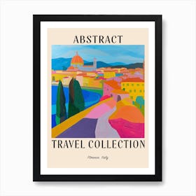 Abstract Travel Collection Poster Florence Italy 2 Art Print