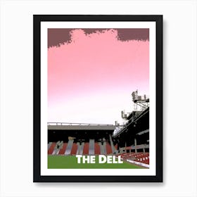 The Dell, Southampton, Stadium, Football, Art, Soccer, Wall Print, Art Print Art Print