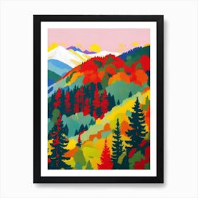 Tatra National Park 1 Poland Abstract Colourful Art Print