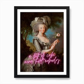 Marie Antoinette Bit Of Cake Art Print