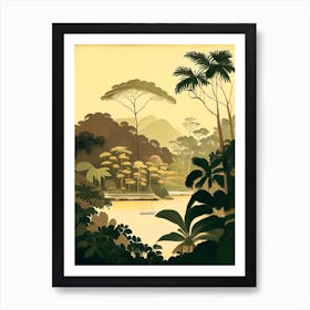 Phuket Thailand Rousseau Inspired Tropical Destination Art Print