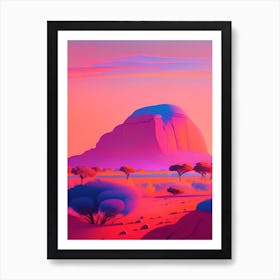 Uluru Dreamy Sunset 2 Art Print
