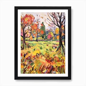 Autumn Gardens Painting Kew Gardens London 4 Art Print