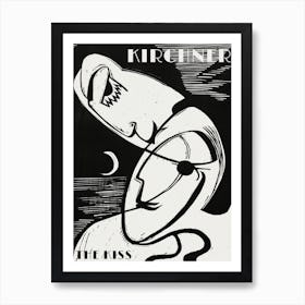 The Kiss, Ernst Ludwig Kirchner Art Print