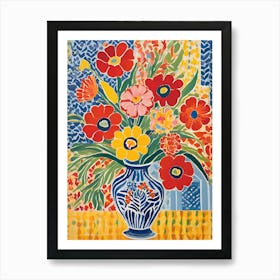 Matisse Flowers In A Vase 9 Art Print