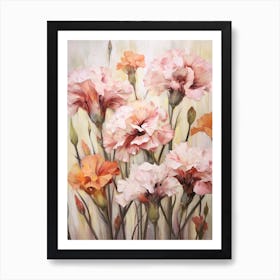 Fall Flower Painting Carnation 6 Art Print