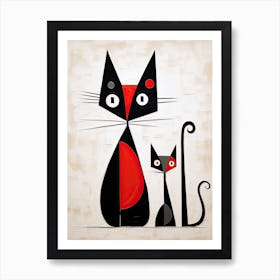 Cat Family Art Print