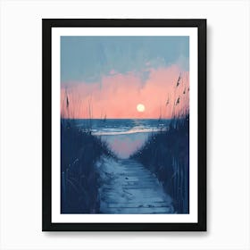 Sunset At The Beach 13 Art Print