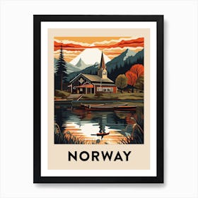 Vintage Travel Poster Norway 9 Art Print