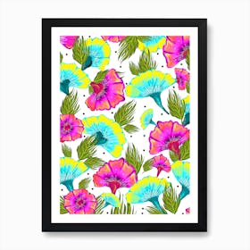 Ecstatic Floral Art Print