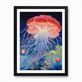 Portuguese Man Of War Japanese Illustration 1 Art Print