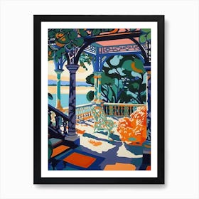 Summer Palace Gardens, China, Painting 1 Art Print