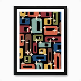 Mid Century Modern Abstraction 1 Art Print