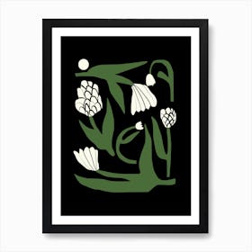 White Flower Arrangement Art Print