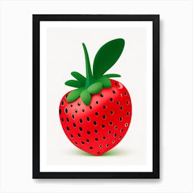 Strawberry Cartoon, Kids, Fauvism Matisse Art Print