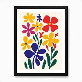 Flowers By Person Art Print