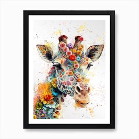 Giraffe Canvas Art Art Print