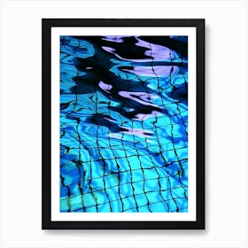 Vibrant Coastal Pool Reflections Art Print