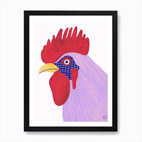 Culeca Hen With Purple Tones Art Print