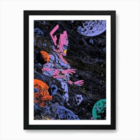 Astronaut In Space Film & Movie Art Print