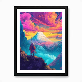 Pixel Art, Pixel Art, Pixel Art, Pixel Art Art Print