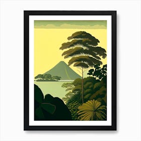 Isla De Ometepe Nicaragua Rousseau Inspired Tropical Destination Art Print