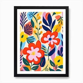 Flowers 13, Matisse style, Floral Art Print