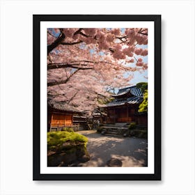 Cherry Blossoms In Kyoto Art Print