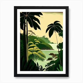 Cocos Island Costa Rica Rousseau Inspired Tropical Destination Art Print