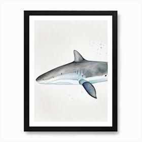 Goblin Shark 2 Watercolour Art Print