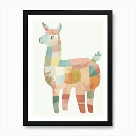 Charming Nursery Kids Animals Alpaca 1 Art Print