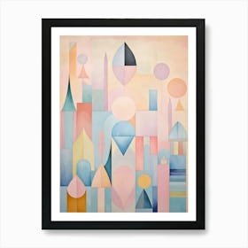 Whimsical Abstract Geometric Shapes 10 Art Print