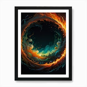 Fire Ring Art Print