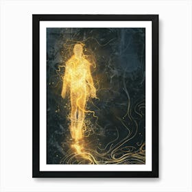 Golden Man Art Print