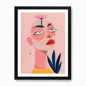 Illustration Of A Woman 17 Art Print