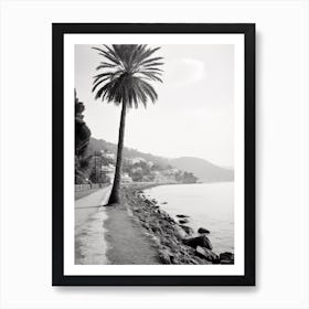 Santa Margherita Ligure Italy Black And White Photography 1 Art Print