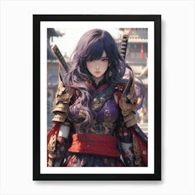 Samurai Girl 6 Art Print